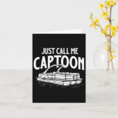 Noem me maar Captoon - Boot Eigenaar Zeilen Varend Kaart (Gele Bloem)