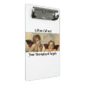 Noem me maar het witte miniklembord. mini klembord (Schuin)