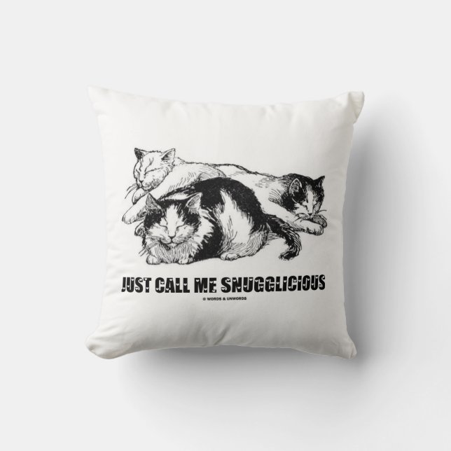 Noem Me Maar Snugglicious (Drie Slapende Katten) Kussen (Voorkant)