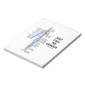 Noem me maar Venous Veins Venous System Notitieblok (Linkerzijde)