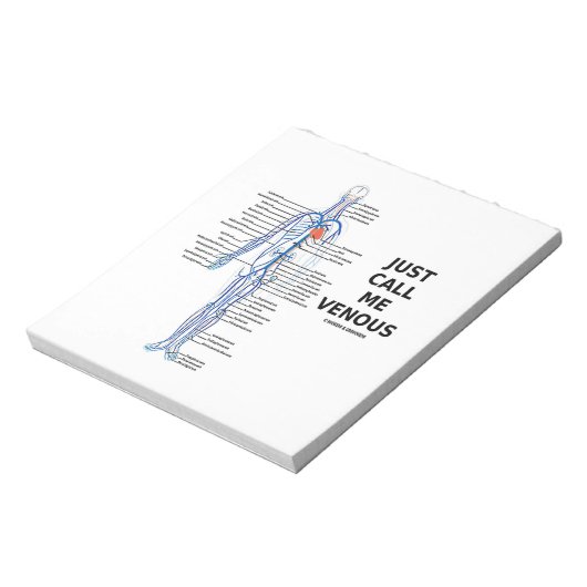 Noem me maar Venous Veins Venous System Notitieblok (Linkerzijde)