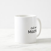 Noem me meester - gepersonaliseerde mok - Afstuder (Voorkant rechts)