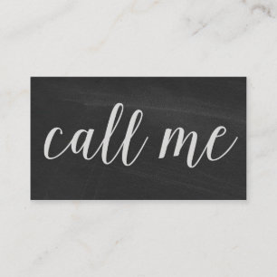 Noem me moderne krijtbord Visitekaartjes