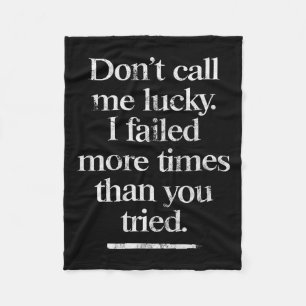 Noem Me Niet Gelukkig - Motivatie Spreuk (vintage) Fleece Deken