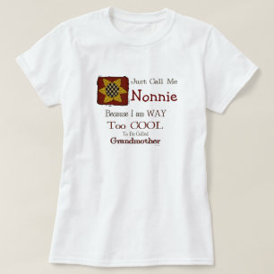 Noem me Nonnie Cool Oma T-shirt Prim Zonnebloem