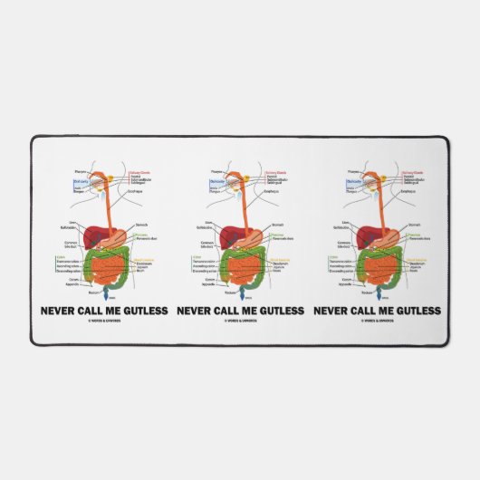 Noem me nooit Gutless Digestive Systeem Geek Humor Bureaumat (Voorkant)