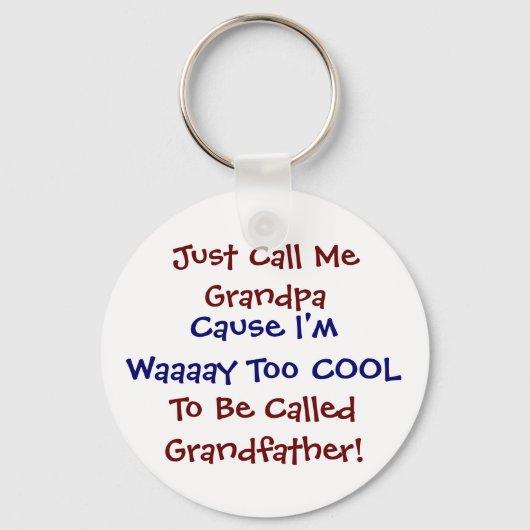 Noem me opa Cool opa Sleutelhanger (Voorkant)