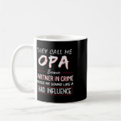 Noem me OPA omdat partner in misdaad grappige vade Koffiemok (Links)