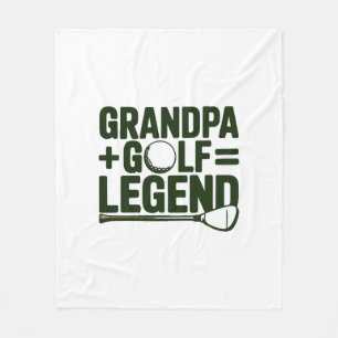Noem me opa, zie me golfen fleece deken