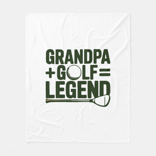 Noem me opa, zie me golfen fleece deken (Voorkant)