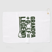 Noem me opa, zie me golfen golfhanddoek (Horizontaal)