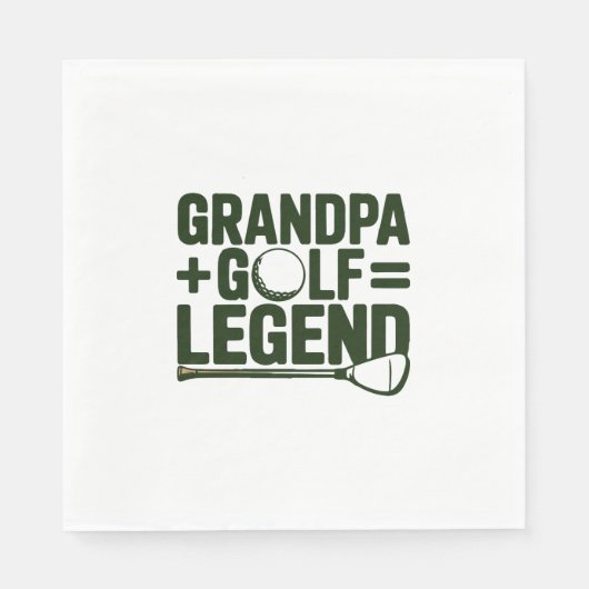 Noem me opa, zie me golfen servet (Voorkant)