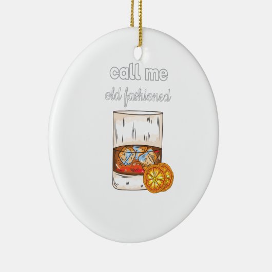 Noem me Oude Fashioned Keramisch Ornament (Rechts)