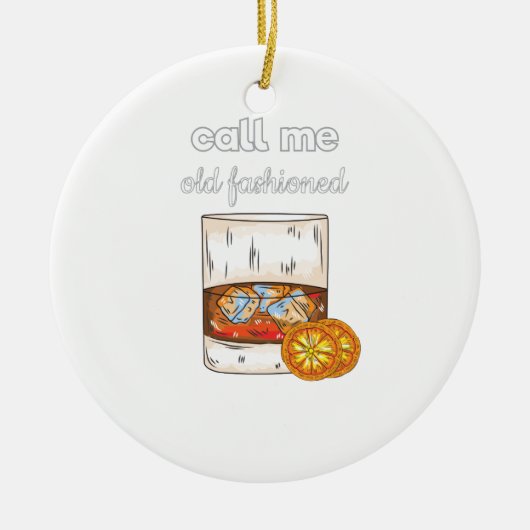 Noem me Oude Fashioned Keramisch Ornament (Voorkant)