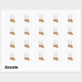 Noem me Oude Fashioned Vierkante Sticker (Vel)