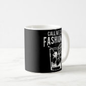 Noem me Oude Fashioned  Whiskey Lover Drink Koffiemok (Voorkant rechts)