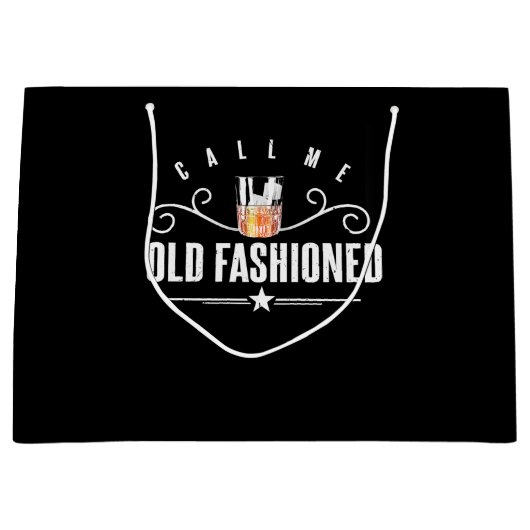 Noem me oude, gefashioned grappny Whiskey en Bourb Groot Cadeauzakje (Voorkant)