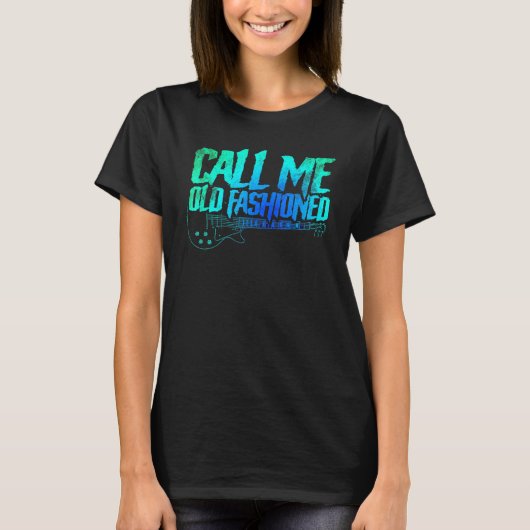 noem me Oude gitarist Guitar Pla T-shirt (Voorkant)