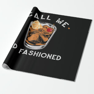 Noem me oude whiskey Drink cocktail Cadeaupapier
