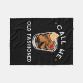 Noem me oude whiskey Drink cocktail Fleece Deken (Voorkant (Horizontaal))