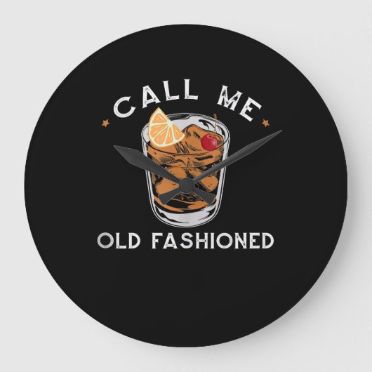 Noem me oude whiskey Drink cocktail Grote Klok (Voorkant)
