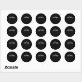 Noem me oude whiskey ronde sticker (Vel)