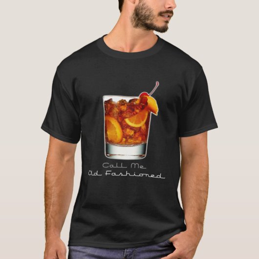 Noem me Ouderwets Whiskey Mixed Drink T-shirt (Voorkant)