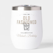 Noem me ouderwetse retro whisky verjaardag (Voorkant)