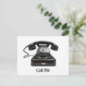 Noem me ouderwetse telefoon briefkaart (Staand voorkant)