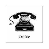 Noem me ouderwetse telefoon  zelfinktende stempel (Design)