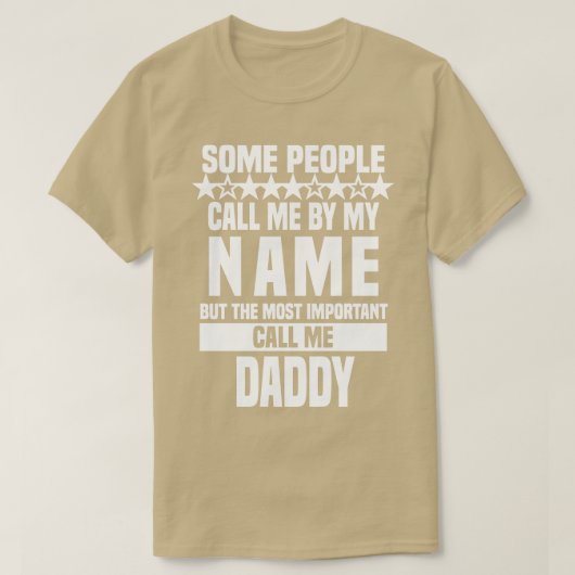Noem me papa Fathers Day T-shirt (Design voorkant)