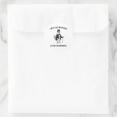 Noem me ranch omdat ik grappig gekleed kippenra ga ronde sticker (Tas)