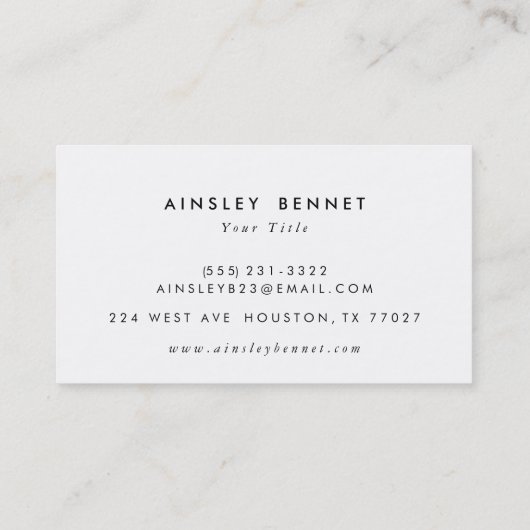 Noem me Roze Vette Moderne Visitekaartjes van het  (Achterkant)