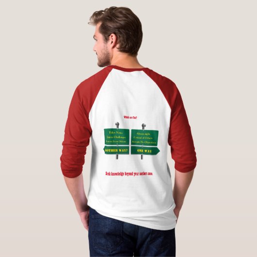Noem me ruimdenkende Humor T-shirt (Achterkant volledig)