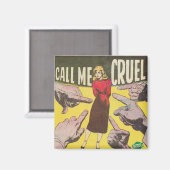 Noem me Ruwe Retro Comic Magneet (Voorkant / Achterkant)
