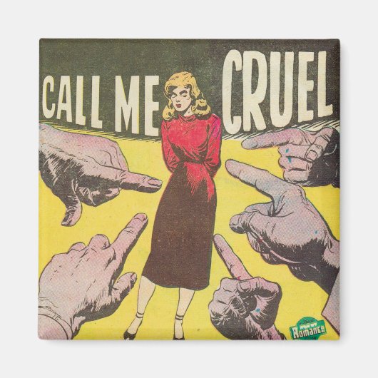 Noem me Ruwe Retro Comic Magneet (Voorkant)