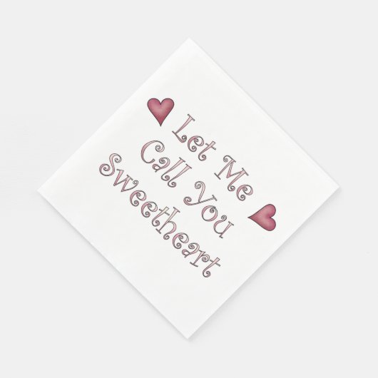 Noem me schatje servet (Hoek)