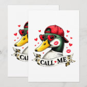 Noem me Valentijnse eendenjacht voor jager Kaart (Voorkant / Achterkant)