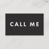 Noem me Vette Moderne Visitekaartjes van het Voorz (Voorkant)