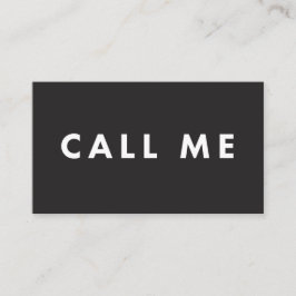 Noem me Vette Moderne Visitekaartjes van het Voorz