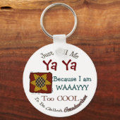 Noem me Ya Ya Cool Grandma Sleutelhanger Prim Sunf (Voorkant)