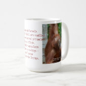 Noem mijn favoriete dingen Orangutan Dierenvriend Koffiemok (Voorkant rechts)
