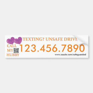 Noem mijn Hubby - Sms'en op Safedriving LifeSaver  Bumpersticker