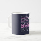 Noem Oma maar. Koffiemok (Voorkant links)