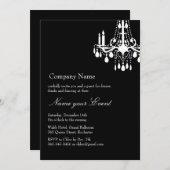 Noem uw Event Black Grand Ballroom Kaart (Voorkant / Achterkant)