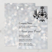 Noem uw Event Silver Grand Ballroom Kaart (Voorkant / Achterkant)