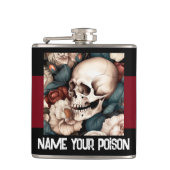 Noem uw gifvinyl verpakte kolf heupfles (Voorkant)