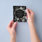 Noembrochure voor het huwelijk van zwarte en witte flyer (Hand)