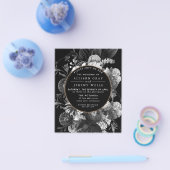 Noembrochure voor het huwelijk van zwarte en witte flyer (Enkel)