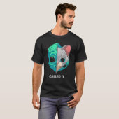 Noemde het Alien Kat Pastel Goth Kitten Astronaut T-shirt (Voorkant volledig)